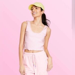 STONEY CLOVER Fitted Crop Tank Top